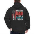 Patriotic Baseball Dad Father's Day American Flag Men's Hoodie Back Print Patriotic Baseball Dad Father's Day American Flag Men's Hoodie Back Print