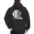 Proud Baseball Dad Fan My Heart Is On That Baseball Field Men's Hoodie Back Print Proud Baseball Dad Fan My Heart Is On That Baseball Field Men's Hoodie Back Print