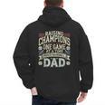 Proud Baseball Dad Raising Champions One Game At A Time Men's Hoodie Back Print Proud Baseball Dad Raising Champions One Game At A Time Men's Hoodie Back Print