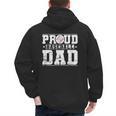 Proud Baseball Dad Sports Father Baseball Fan Men's Hoodie Back Print Proud Baseball Dad Sports Father Baseball Fan Men's Hoodie Back Print