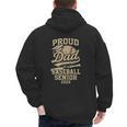 Proud Dad Of A Baseball 2025 Senior Vintage Baseball Dad Men's Hoodie Back Print Proud Dad Of A Baseball 2025 Senior Vintage Baseball Dad Men's Hoodie Back Print