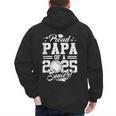 Proud Papa Of A 2025 Senior Graduate Baseball Dad Men's Hoodie Back Print