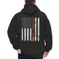 Retro Baseball Dad American Flag Father's Day 4th Of July Men's Hoodie Back Print Retro Baseball Dad American Flag Father's Day 4th Of July Men's Hoodie Back Print