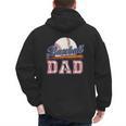 Retro Baseball Dad Father's Day Men's Hoodie Back Print Retro Baseball Dad Father's Day Men's Hoodie Back Print