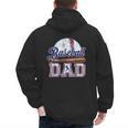 Retro Baseball Dad Happy Fathers Day For Men Sports Lovers Men's Hoodie Back Print Retro Baseball Dad Happy Fathers Day For Men Sports Lovers Men's Hoodie Back Print