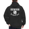 Senior 2025 Baseball Dad Baseball Class Of 2025 Graduation Men's Hoodie Back Print