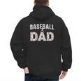 Softball Ball Dad Baseball Dad Parent Fathers Day Baseball Men's Hoodie Back Print Softball Ball Dad Baseball Dad Parent Fathers Day Baseball Men's Hoodie Back Print