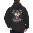 Softball Dad Like A Baseball Dad 4th Of July USA Retro Flag Men's Hoodie Back Print Softball Dad Like A Baseball Dad 4th Of July USA Retro Flag Men's Hoodie Back Print