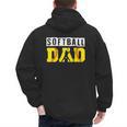 Softball Dad Like A Baseball Dad Definition Men's Hoodie Back Print Softball Dad Like A Baseball Dad Definition Men's Hoodie Back Print
