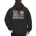 Softball Dad Like A Baseball Dad Retro US Flag Father's Day Men's Hoodie Back Print Softball Dad Like A Baseball Dad Retro US Flag Father's Day Men's Hoodie Back Print
