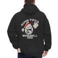 Super Baseball Dad Men's Hoodie Back Print
