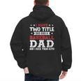 I Have Two Title Dad And a Baseball Dad And I Rock Them Both Men's Hoodie Back Print