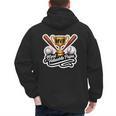 Most Valuable Papa Baseball Dad Coach Player Father's Day Men's Hoodie Back Print