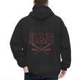 Vintage Baseball Dad Fathers Day Daddy Toddler Kids Boys Men's Hoodie Back Print