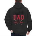 Vintage Baseball Dad Father's Day Game Day Toddlers Men's Hoodie Back Print