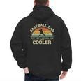 Vintage Baseball Dad Just Like A Normal Dad Only Cooler Men's Hoodie Back Print