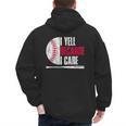 Vintage Baseball Fan I Yell Because I Care Baseball Dads Men's Hoodie Back Print Vintage Baseball Fan I Yell Because I Care Baseball Dads Men's Hoodie Back Print