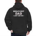 World's Best Dad Just Ask Me Baseball Dad Father's Day Men's Hoodie Back Print World's Best Dad Just Ask Me Baseball Dad Father's Day Men's Hoodie Back Print
