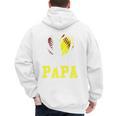 Ball Papa Softball Baseball Dad Daddy Premium Men's Hoodie Back Print