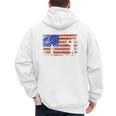 Baseball Coach Baseball Dad American Flag Premium Men's Hoodie Back Print Baseball Coach Baseball Dad American Flag Premium Men's Hoodie Back Print