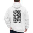 Baseball Coach And A Dad So Basically Baseball Dad Men's Hoodie Back Print