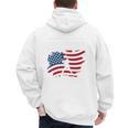 Baseball DAD American Flag Patriotic Father's Day Premium Men's Hoodie Back Print Baseball DAD American Flag Patriotic Father's Day Premium Men's Hoodie Back Print