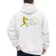 Baseball Dad Of Ballers Raglan Baseball Tee Men's Hoodie Back Print