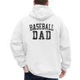 Baseball Dad Birthday Classic Bold Font Baseball Daddy Men's Hoodie Back Print