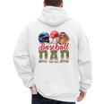 Baseball Dad Camo Father's Day Baseball Stuff Men Premium Men's Hoodie Back Print