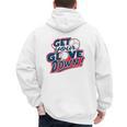 Baseball Dad Coach Training Saying Get Your Glove Down Premium Men's Hoodie Back Print