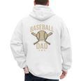 Baseball Dad Crossed Bats Cool Sports Fan Vintage Premium Men's Hoodie Back Print