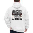This Baseball Dad Don’t Need A Glove To Catch An Attitude Men's Hoodie Back Print