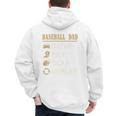 Baseball Dad Drive Pay Clap Repeat Father's Day Premium Men's Hoodie Back Print