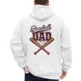 Baseball Dad Fathers Day Game Day Toddler Kids Sport Lovers Men's Hoodie Back Print