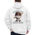 Baseball Dad Gnome For Baseball Grandpa Fathers Day Premium Tri-Blend Men's Hoodie Back Print