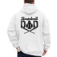 Baseball Dad Happy Fathers Day For Men Wife Daughter Son Men's Hoodie Back Print