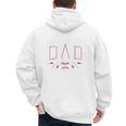 Baseball Dad Happy Fathers Day Men's Hoodie Back Print