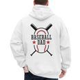 Baseball Dad Happy Fathers Day Wife Daughter Son Game Day Men's Hoodie Back Print Baseball Dad Happy Fathers Day Wife Daughter Son Game Day Men's Hoodie Back Print