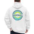 Baseball Dad With Modern Baseball Circles Premium Tri-Blend Men's Hoodie Back Print Baseball Dad With Modern Baseball Circles Premium Tri-Blend Men's Hoodie Back Print