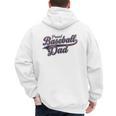 Baseball Dad Graphic Premium Tri-Blend Men's Hoodie Back Print