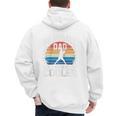 Baseball Dad Like a Regular Dad But Cooler Raglan Baseball Tee Men's Hoodie Back Print
