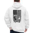 Baseball Dad Retro American USA Flag Baseball Father's Day Men's Hoodie Back Print Baseball Dad Retro American USA Flag Baseball Father's Day Men's Hoodie Back Print