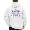 Baseball Dad Retro Baseball Dads Club Men's Hoodie Back Print Baseball Dad Retro Baseball Dads Club Men's Hoodie Back Print