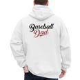 Baseball Dad Script Raglan Baseball Tee Men's Hoodie Back Print