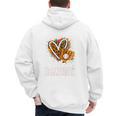 Baseball Daddy Leopard Heart Colorful Premium Men's Hoodie Back Print Baseball Daddy Leopard Heart Colorful Premium Men's Hoodie Back Print