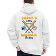 Baseball Daddy's Little Baseball Lover Kid Father's Day Men's Hoodie Back Print