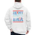 In My Baseball Papa Era Groovy Baseball Dad Family Matching Premium Men's Hoodie Back Print In My Baseball Papa Era Groovy Baseball Dad Family Matching Premium Men's Hoodie Back Print