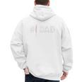 Baseball Player Number One Baseball Dad Father's Day Premium Men's Hoodie Back Print