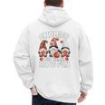 Basketball Gnomies Have Fun For Baseball Dad And Coach Premium Men's Hoodie Back Print
