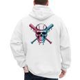 Cool Baseball Ice Cream Dripping Baseball Dad Baseball Lover Premium Men's Hoodie Back Print Cool Baseball Ice Cream Dripping Baseball Dad Baseball Lover Premium Men's Hoodie Back Print